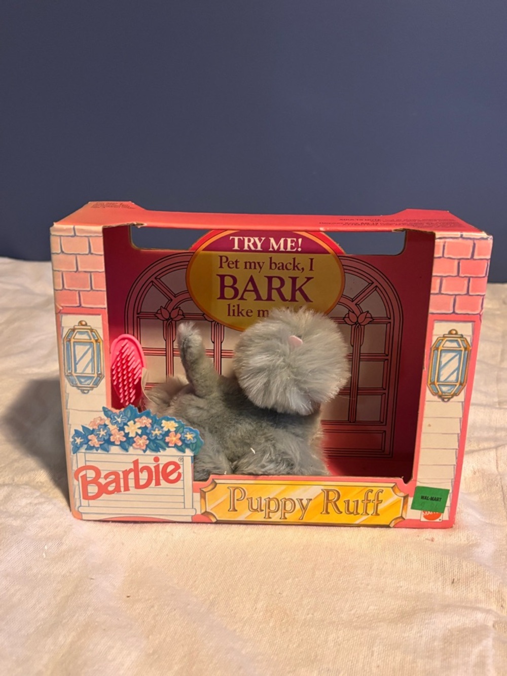 VTG 1993 Barbie Puppy Ruff Original Barking Schnauzer, Mattel # 11069, NIB